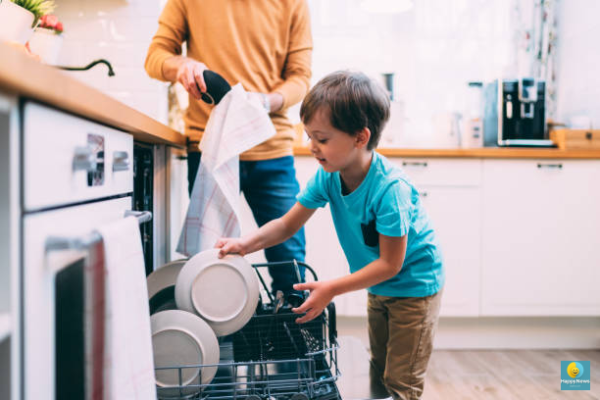 child doing chores to become successful kid